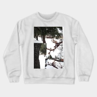 Photo mash up of the day it snowed. February 2022 Crewneck Sweatshirt